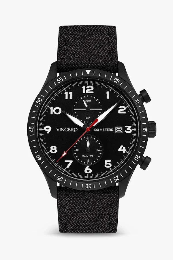 Chronograph with Black Watch Face