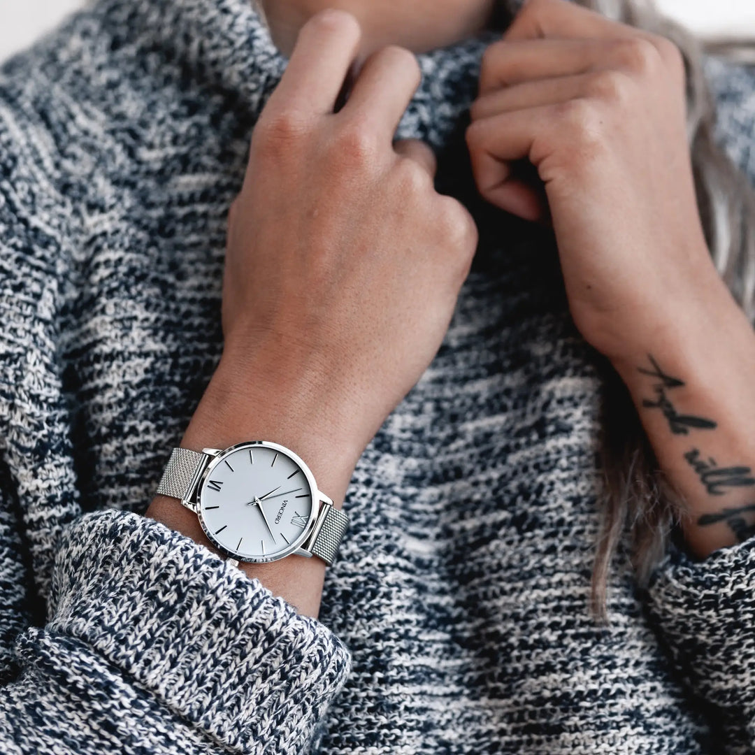 Eros Mesh Petite - Silver + Whitehover image