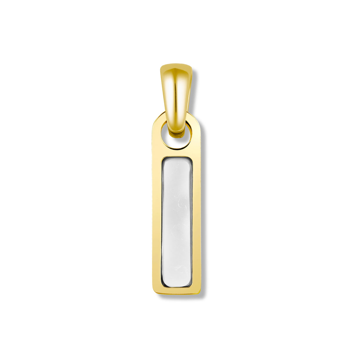 Birthstone Tag Pendant - 14K Gold
