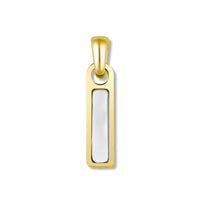 Birthstone Tag Pendant - 14K Gold
