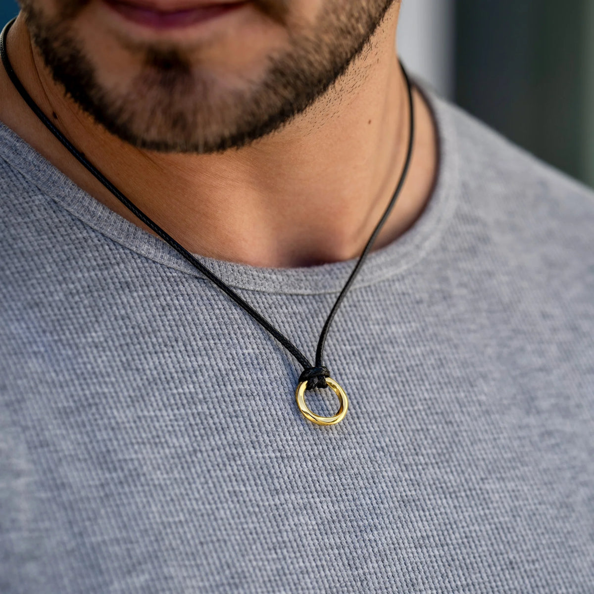 Gold Kairos Infinity Pendant For Men