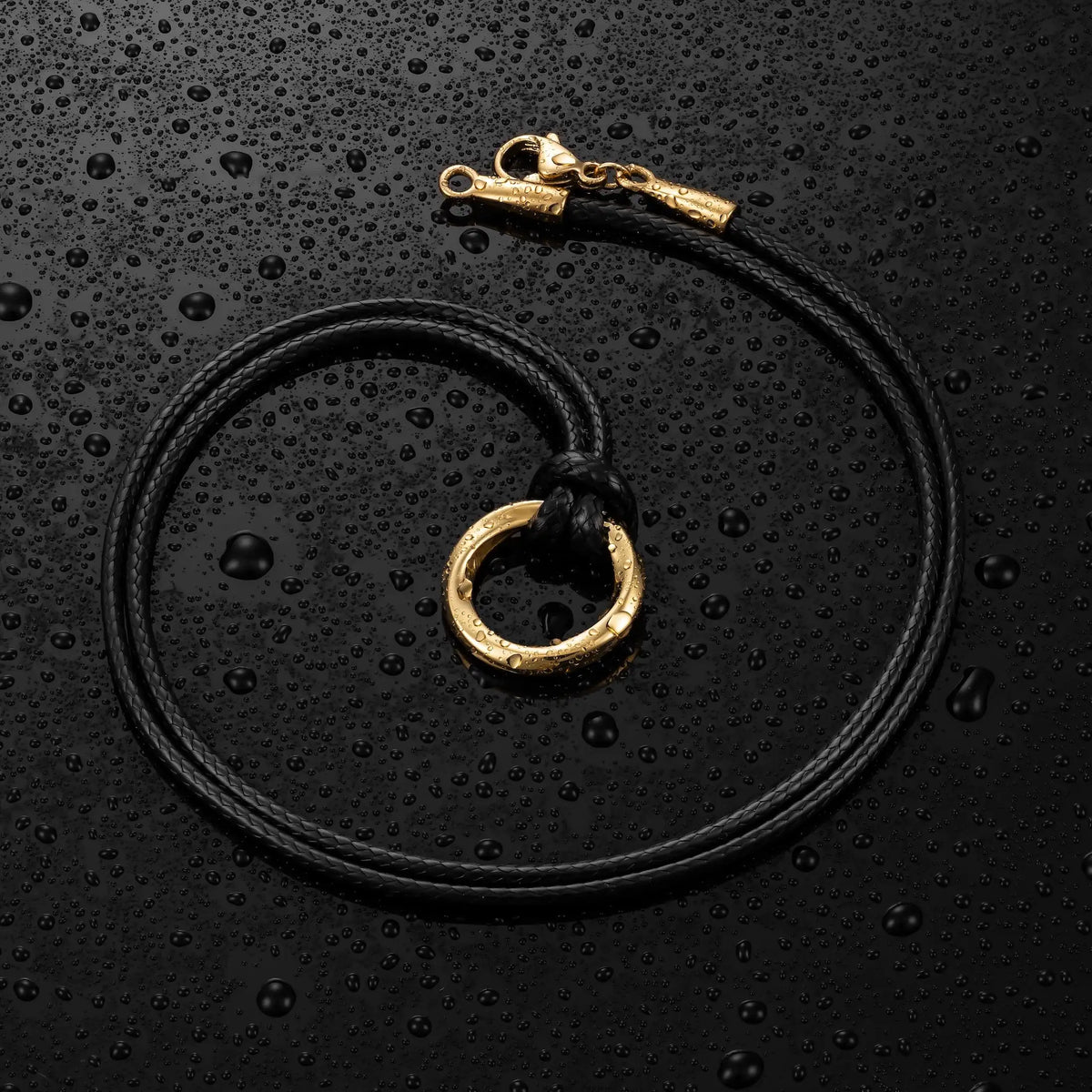 Gold Kairos Infinity Pendant For Men