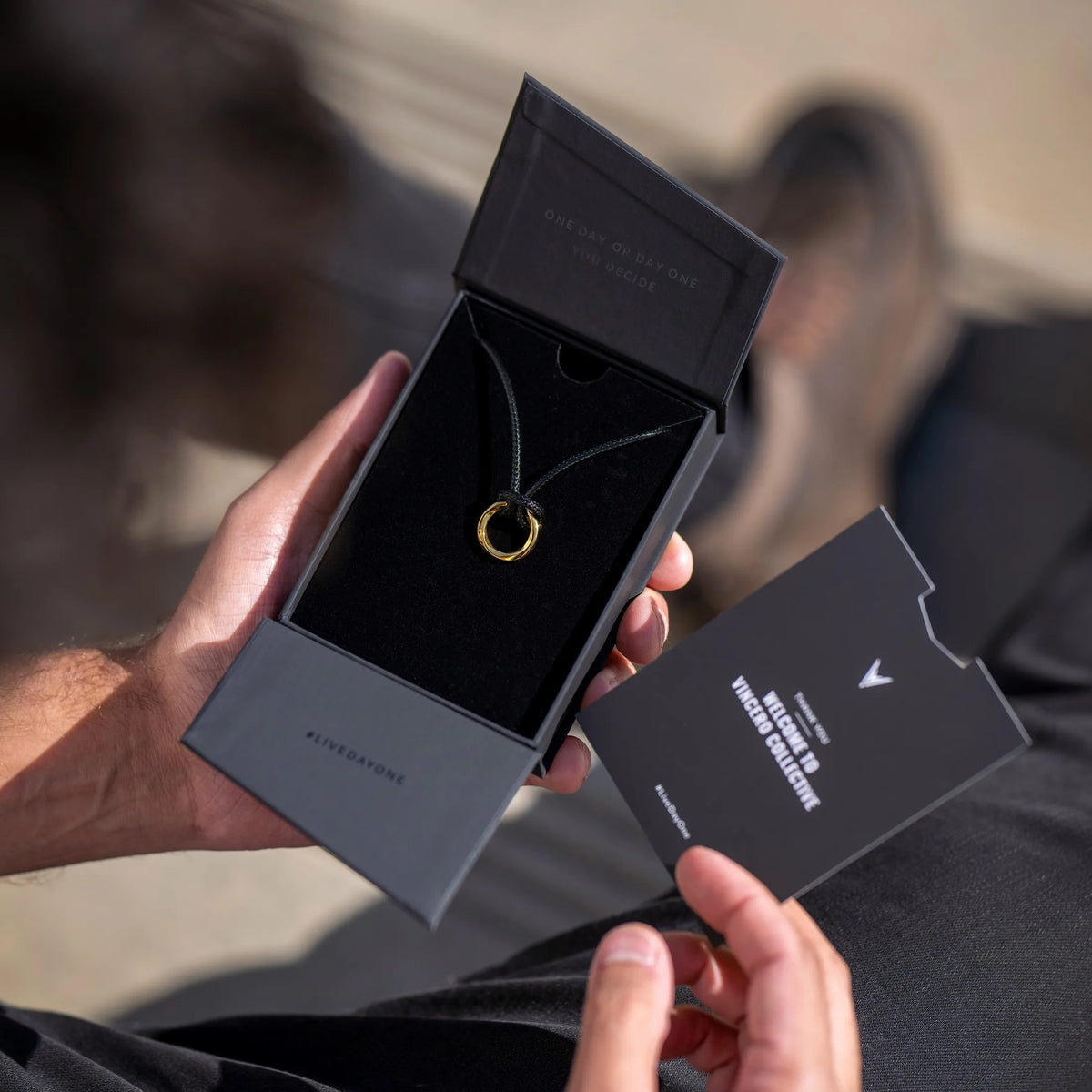 Gold Kairos Infinity Pendant For Men