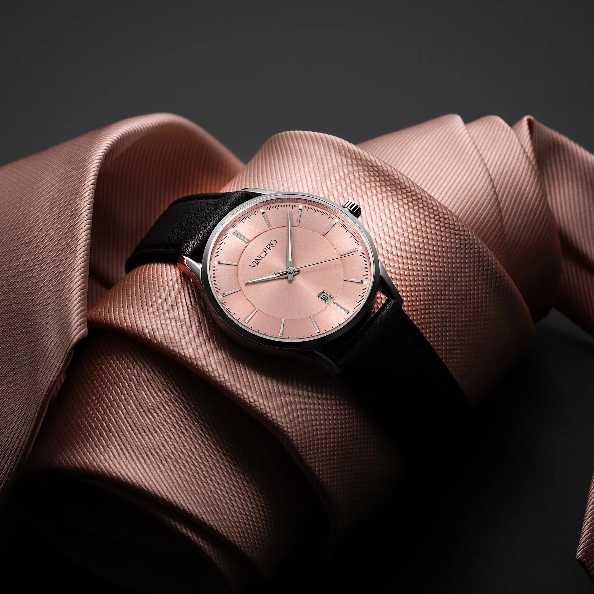 Men's Dress Watch - Salmon | Vincero Collective