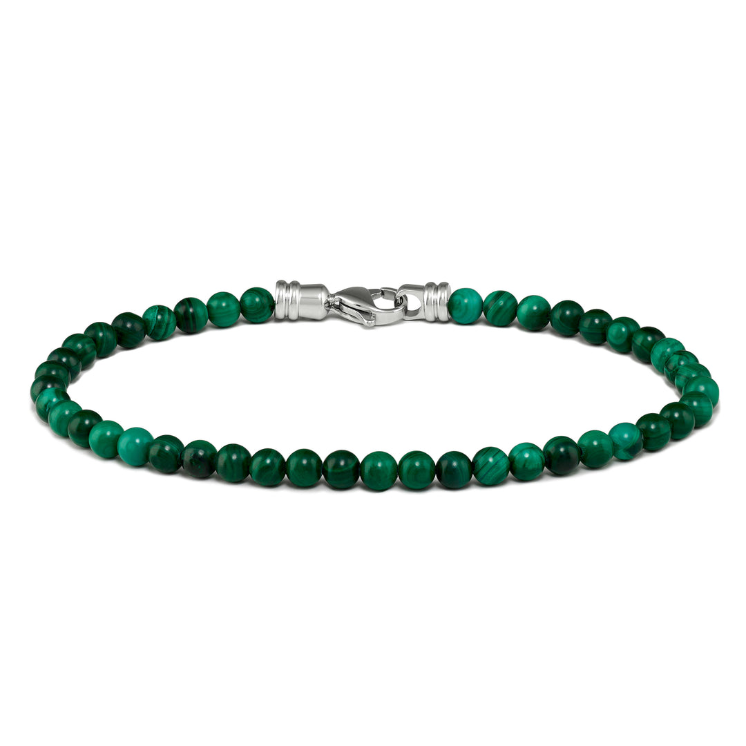Spiritual Bead Bracelet, 4MM - Malachite