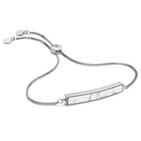 Marble Bar Bracelet - Silver
