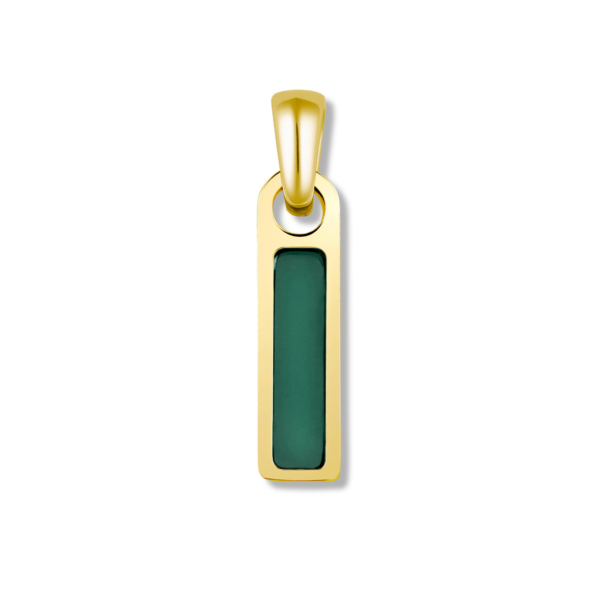 Birthstone Tag Pendant - 14K Gold