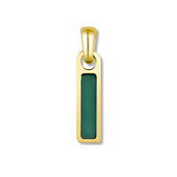 Birthstone Tag Pendant - 14K Gold