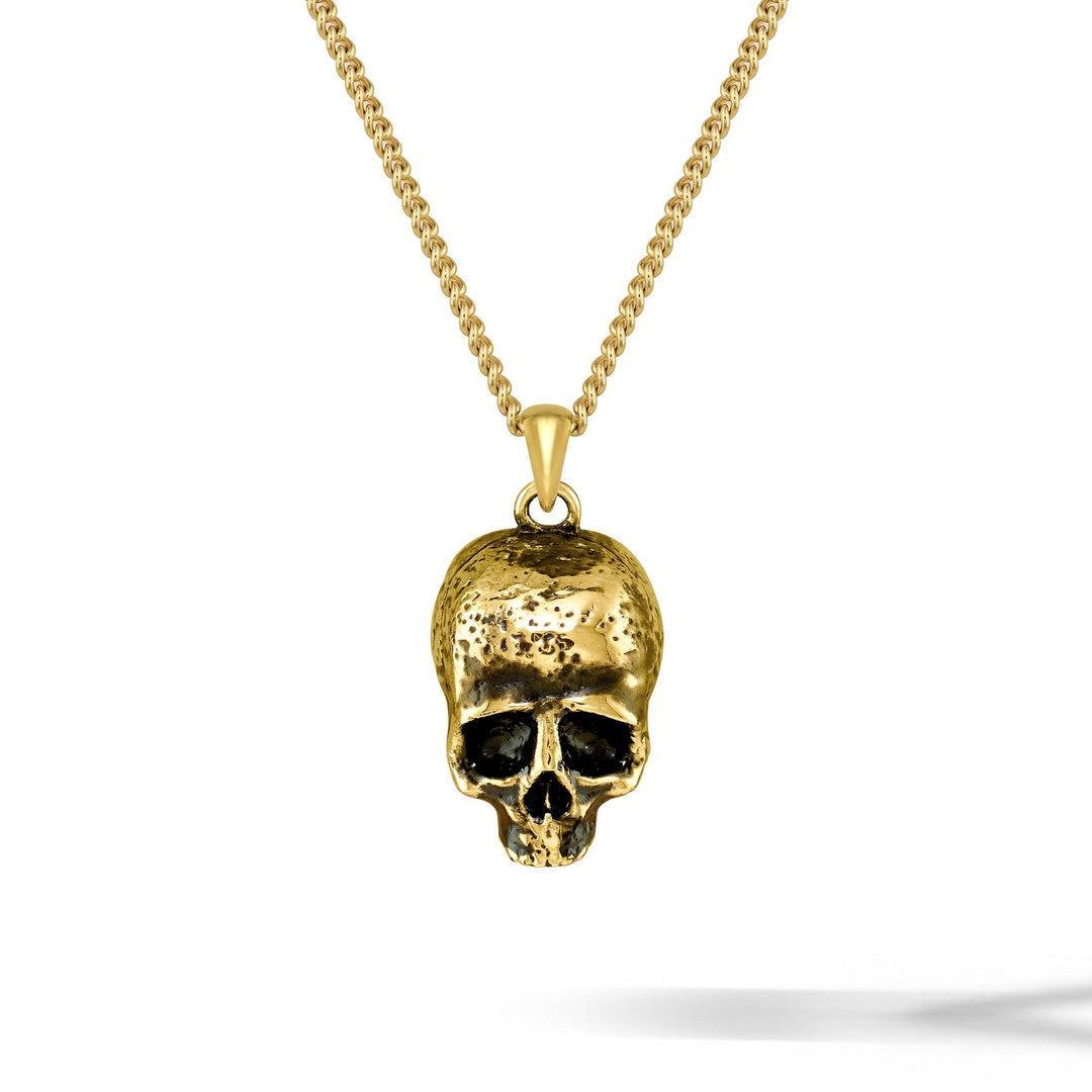 Memento Mori Pendant - 14K Gold
