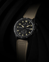 Altitude Graphite Cordura Nylon Strap Black Watch Face Black Case Clasp Graphite Accents