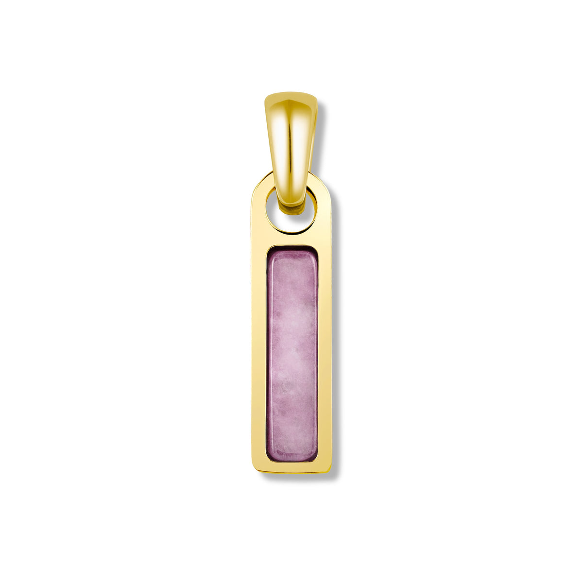 Birthstone Tag Pendant - 14K Gold