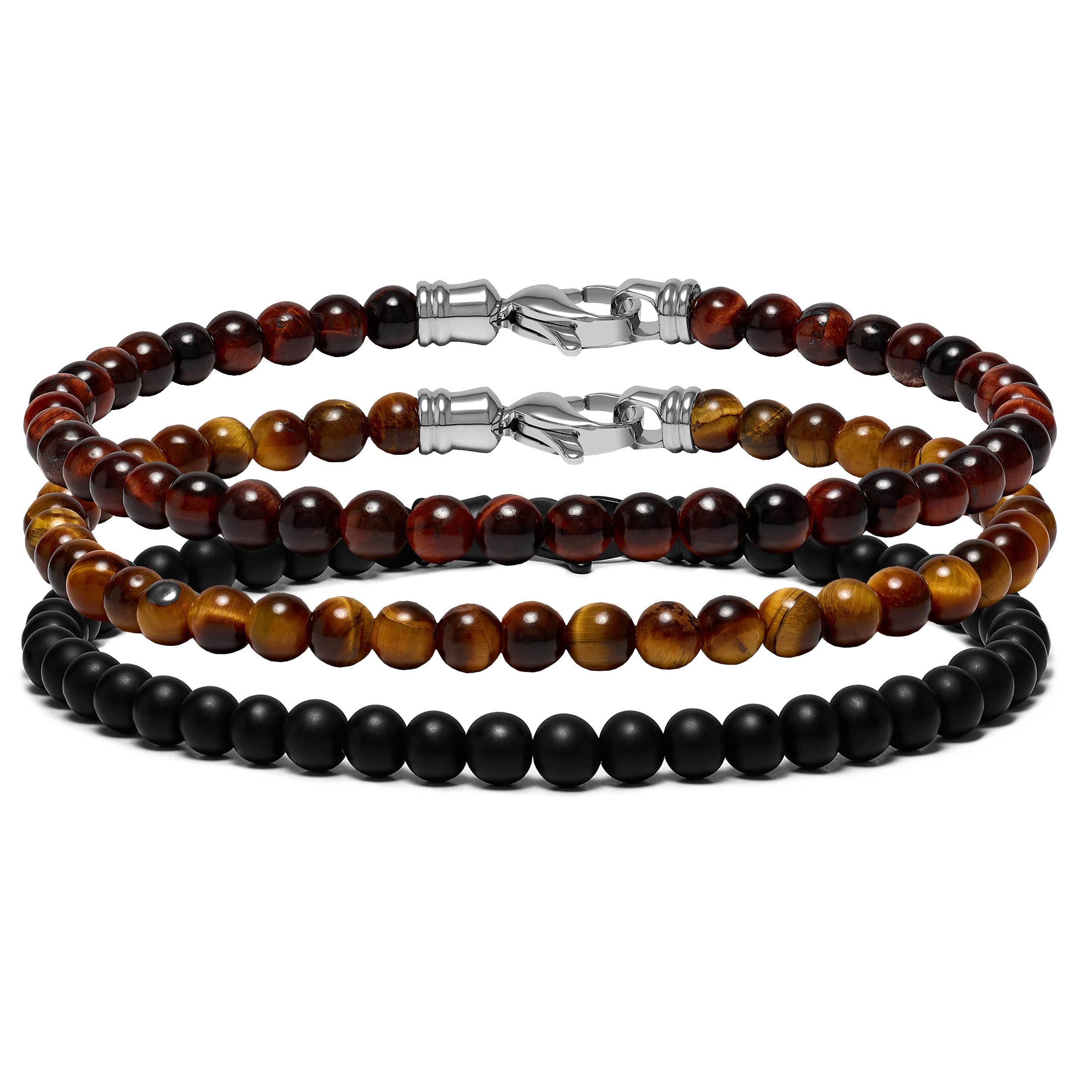 Spiritual Bead Set 4mm - Triple Stack | Vincero Collective