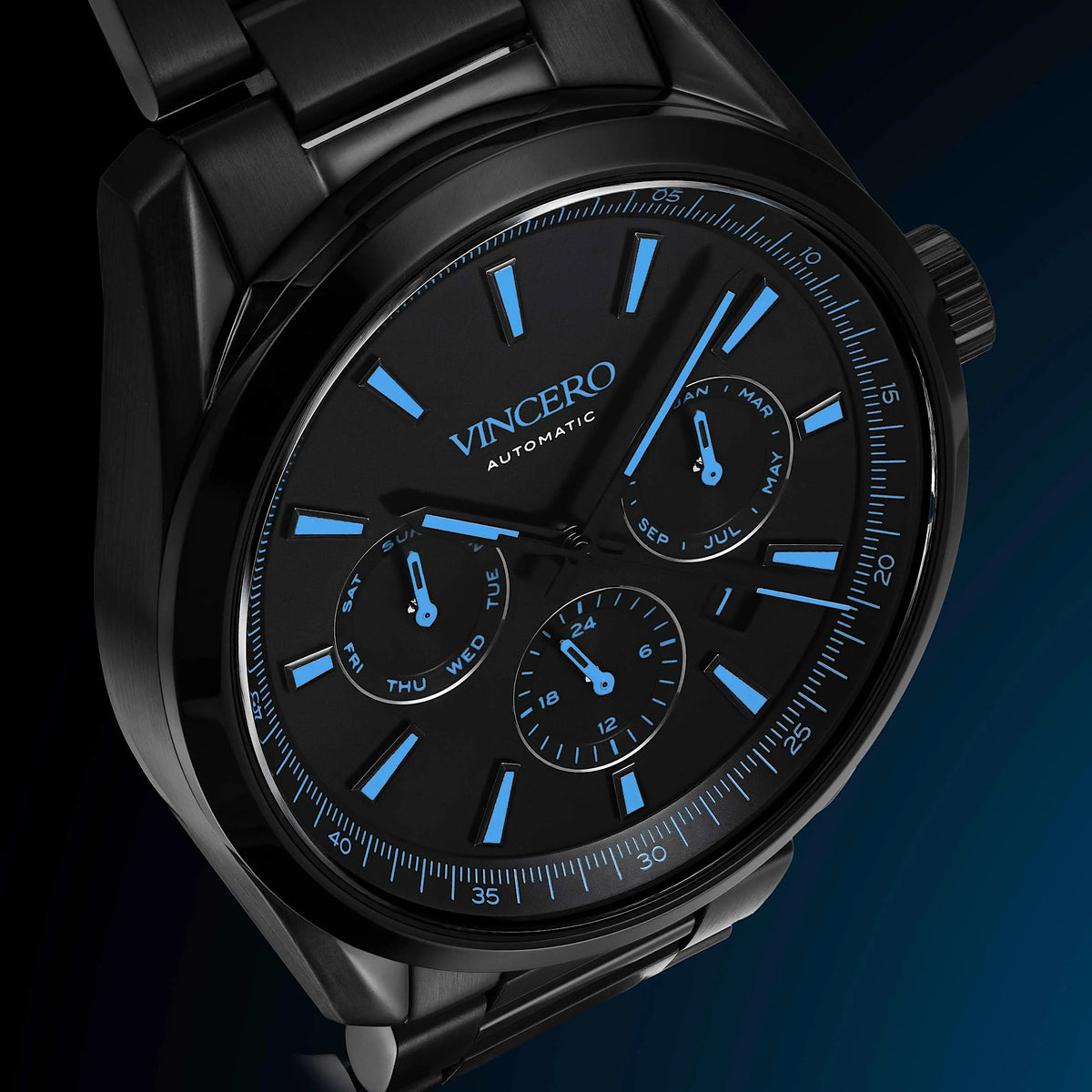The Reserve Automatic - Sapphire Nebula | Vincero Collective The Reserve Automatic - Sapphire Nebula | Vincero Collective