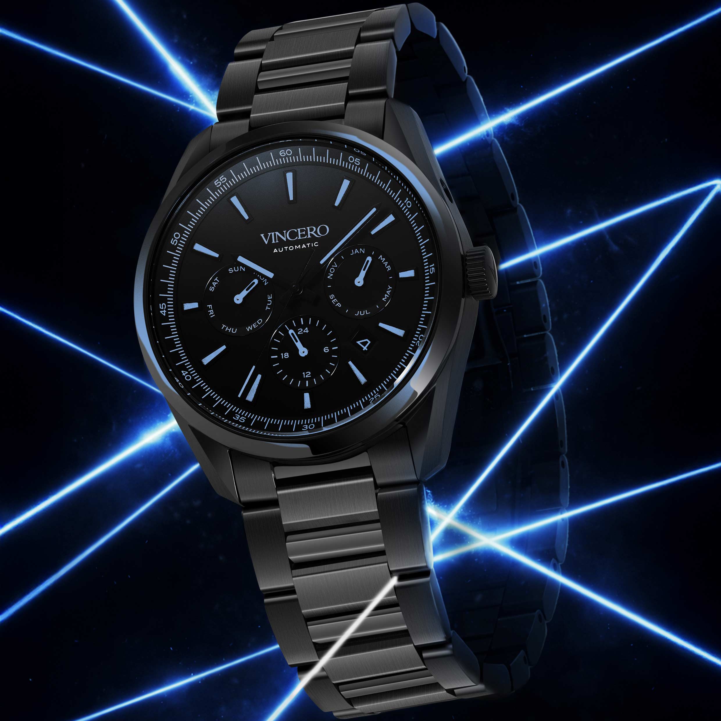 The Reserve Automatic - Sapphire Nebula | Vincero Collective