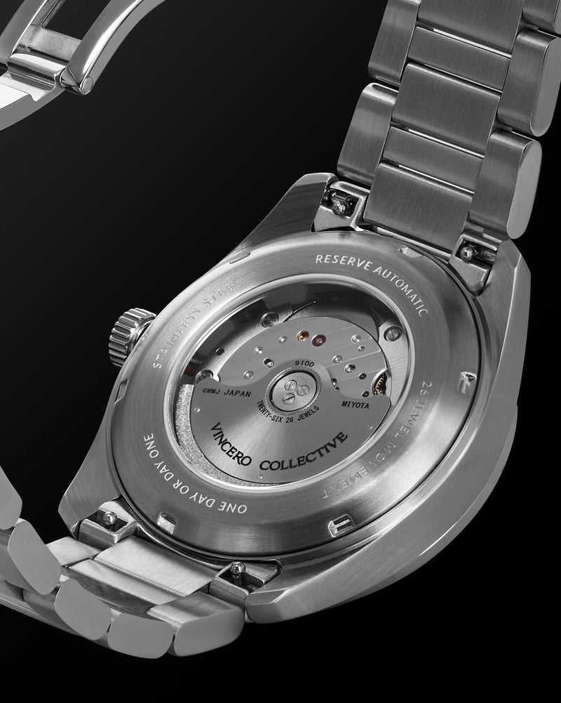 Vincero - Mens Blue Silver Reserve Automatic Watch
