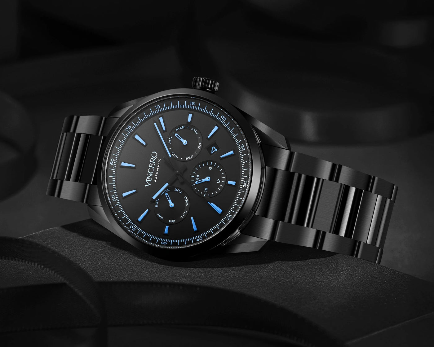 The Reserve Automatic - Sapphire Nebula | Vincero Collective The Reserve Automatic - Sapphire Nebula | Vincero Collective