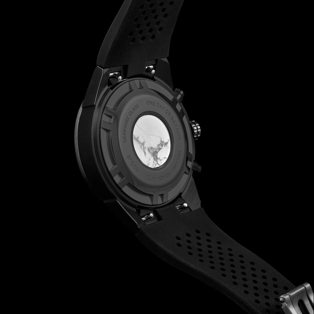 Vincero Rouge Luxury Watch 316L Stainless Steel Caseback with One Day or Day one Engraving