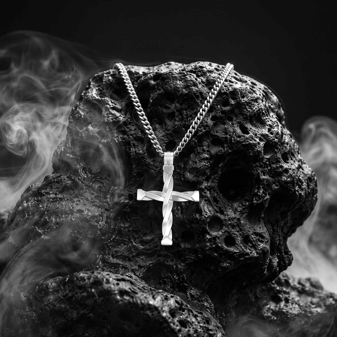 Twisted Cross Pendant - Silverhover image
