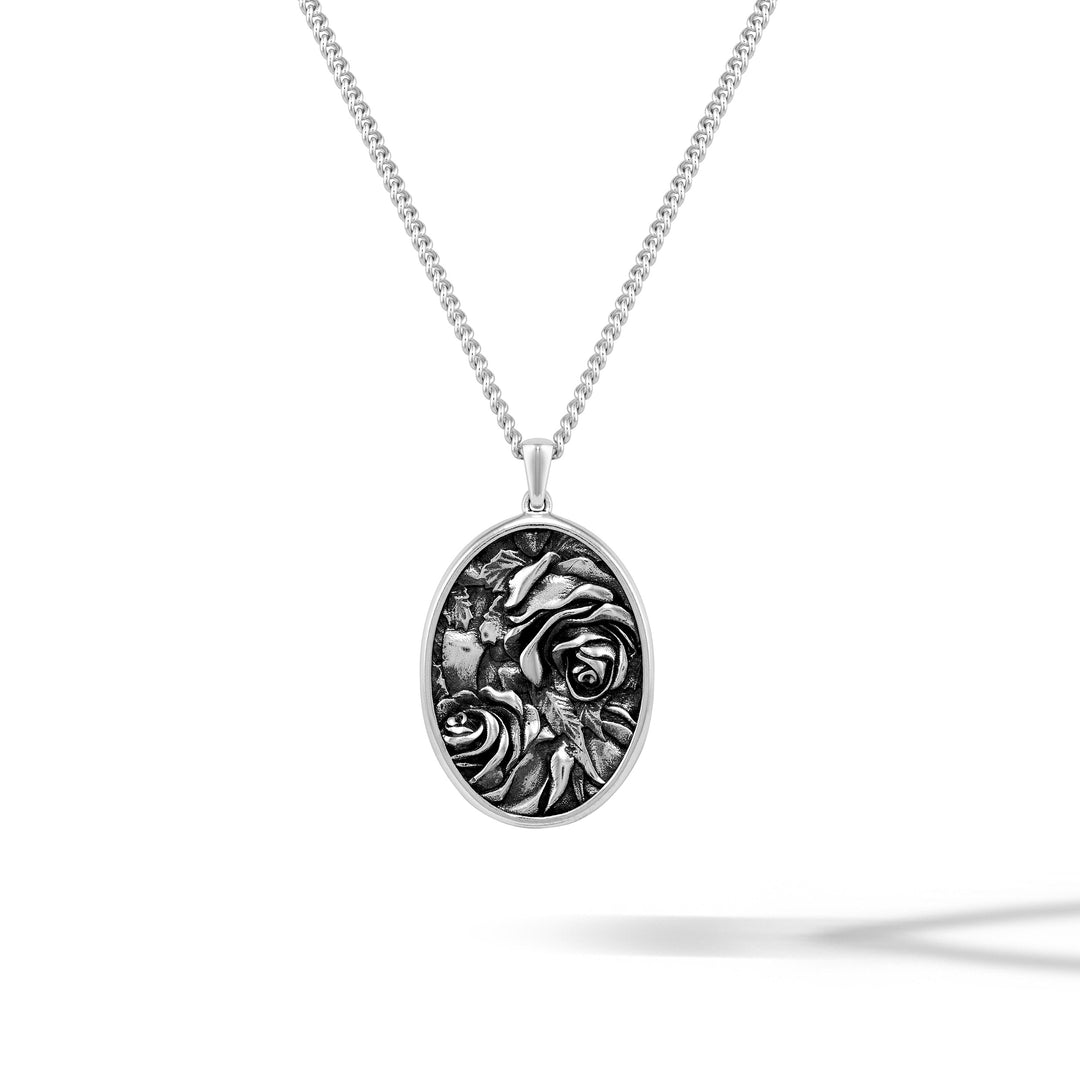 Rose Amulet - Sterling Silver