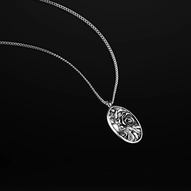 Rose Amulet - Sterling Silver