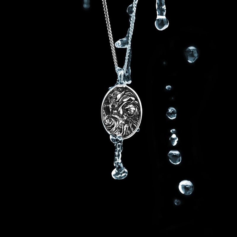 Rose Amulet - Sterling Silver