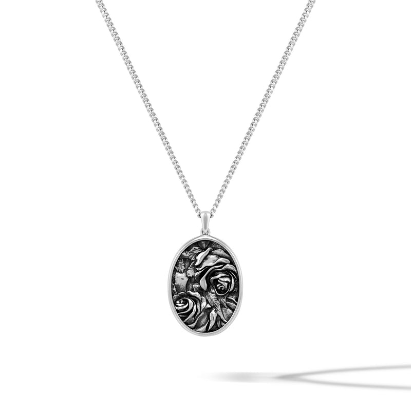 Rose Amulet - Sterling Silver