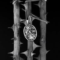 Rose Amulet - Sterling Silver