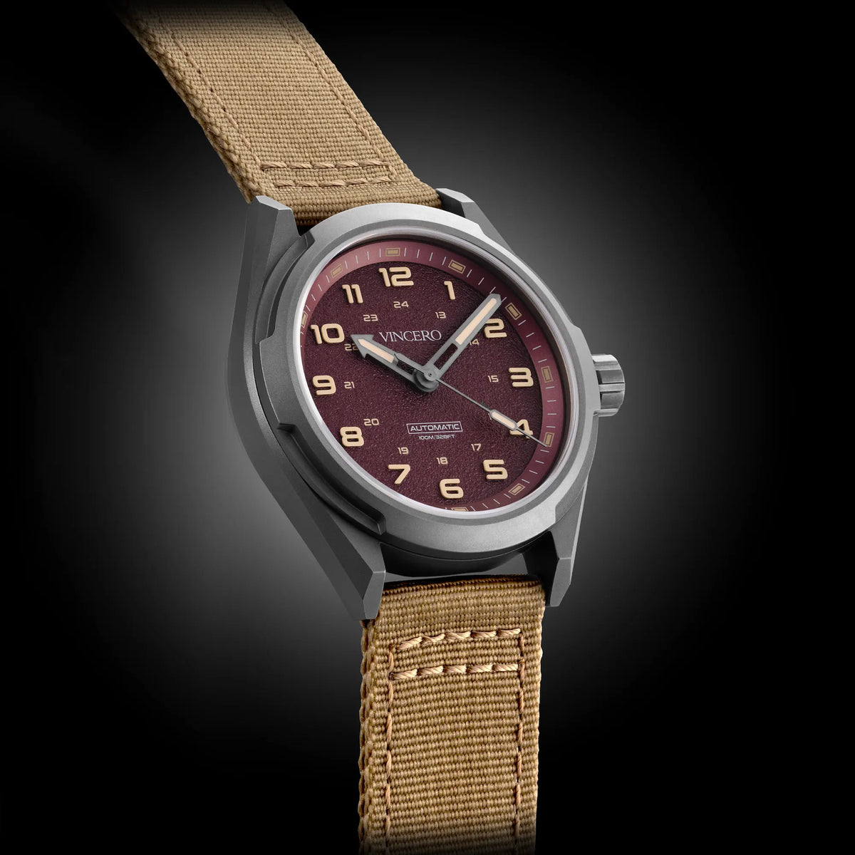 Scout titanium watch with canvas strap