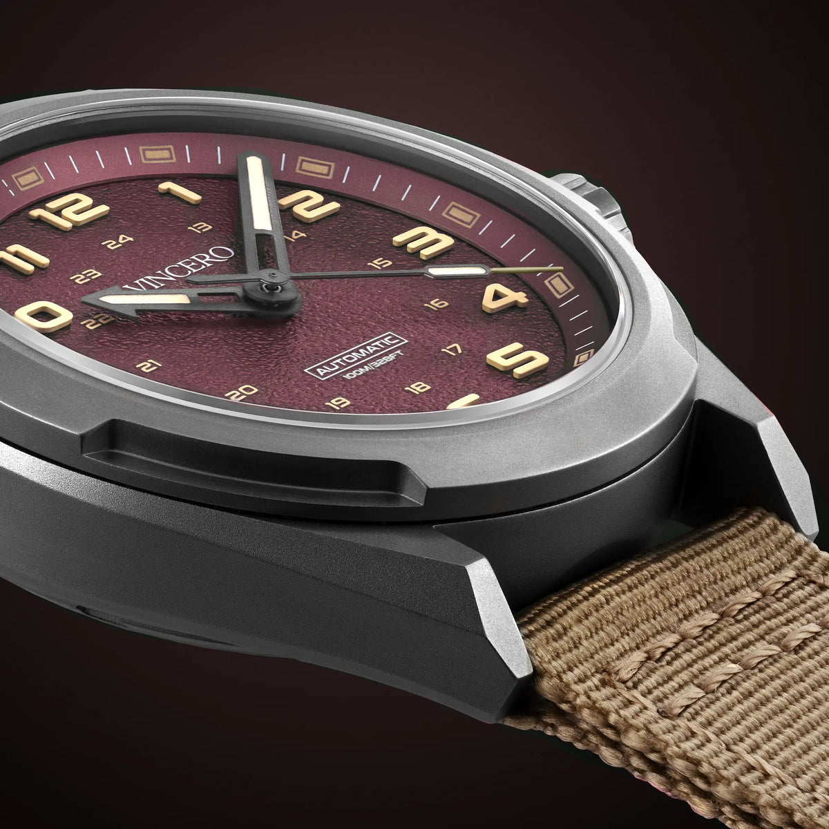 Scout titanium watch with canvas strap