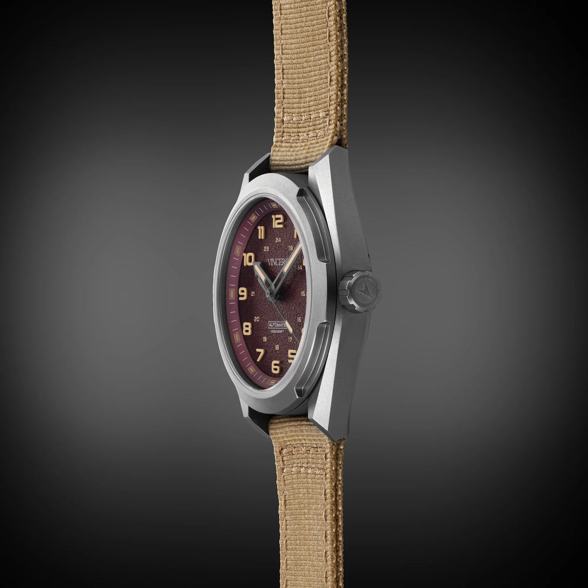 Scout titanium watch with canvas strap
