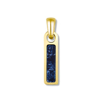 Birthstone Tag Pendant - 14K Gold