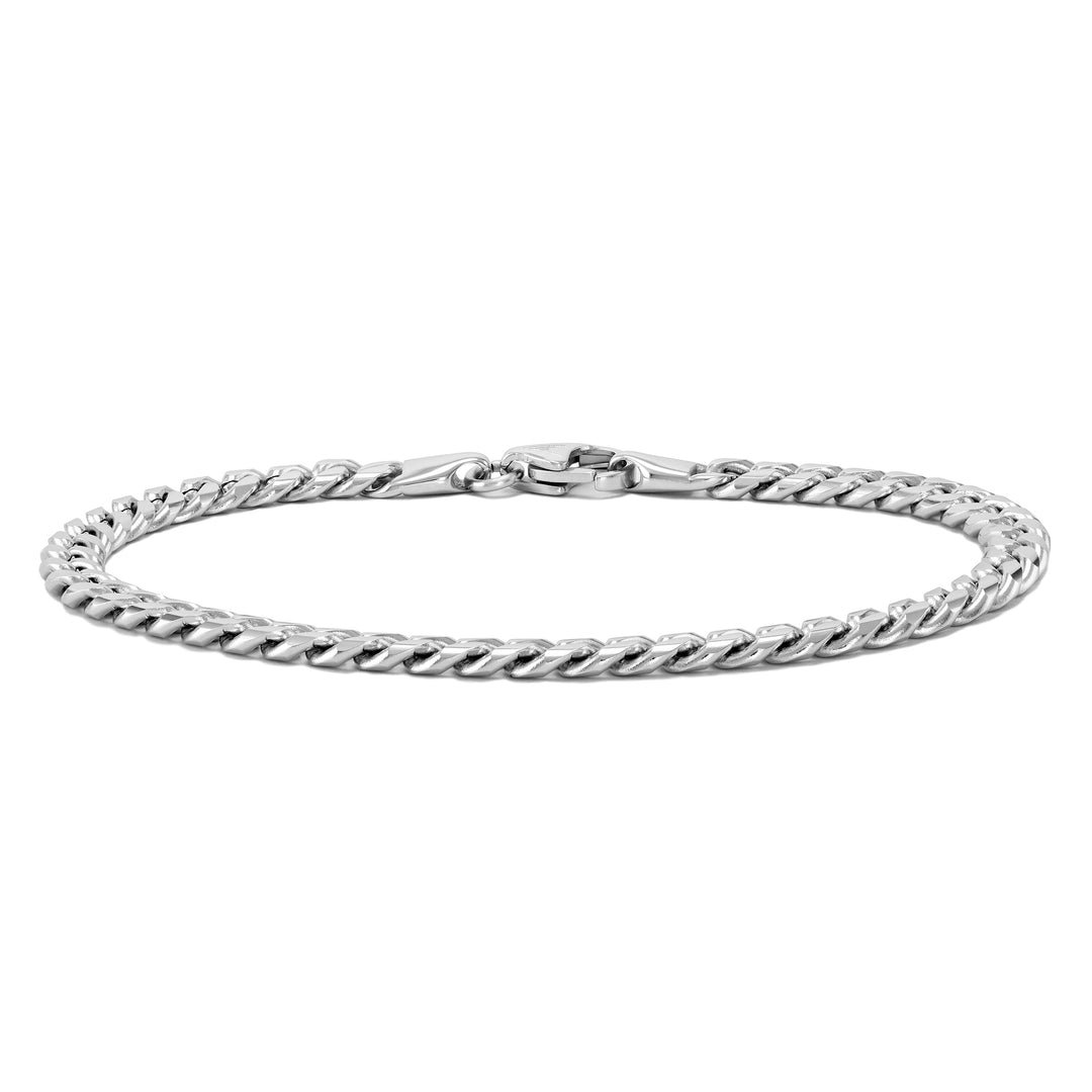 Cuban Chain Bracelet, 5MM - Silver
