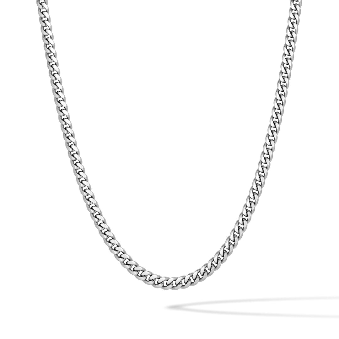 Cuban Chain Necklace, 5MM - Silver