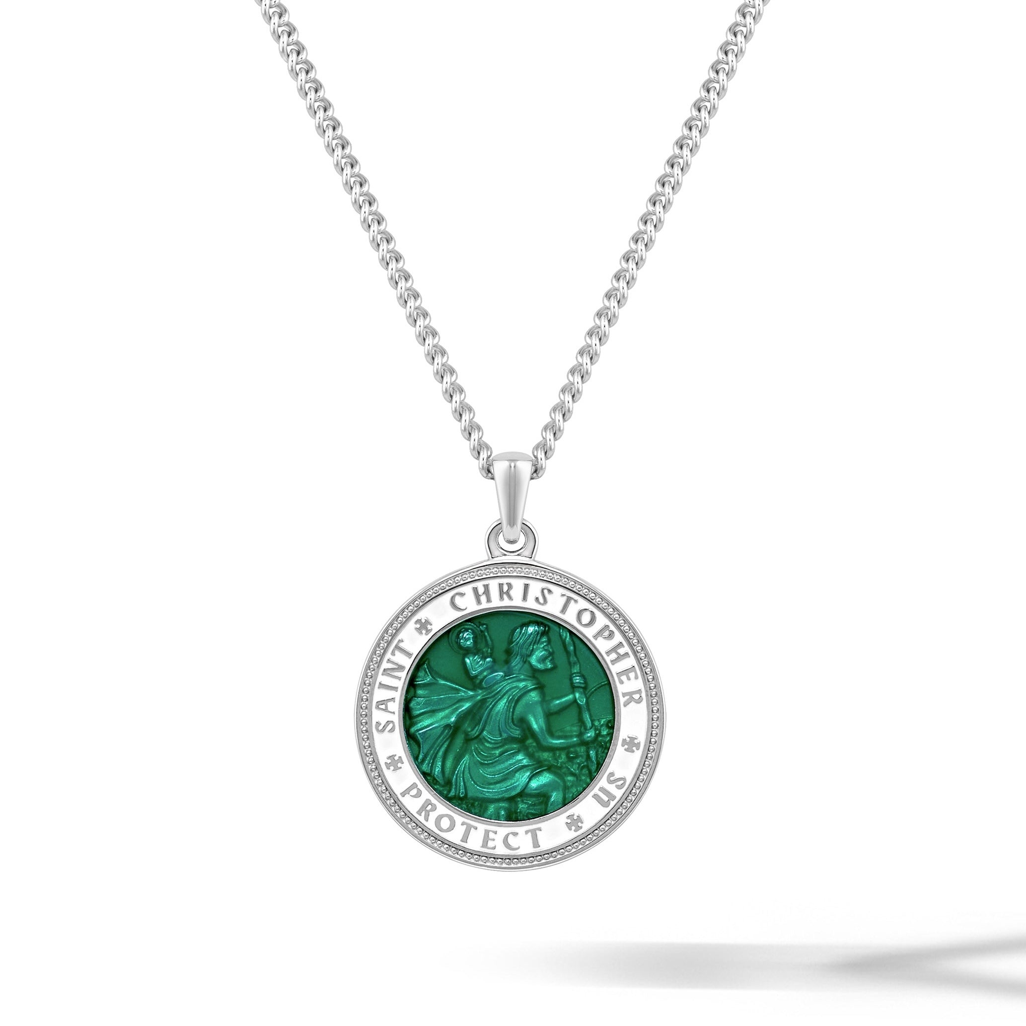 St. Christopher Pendant - Emerald Green | Vincero | Vincero Collective