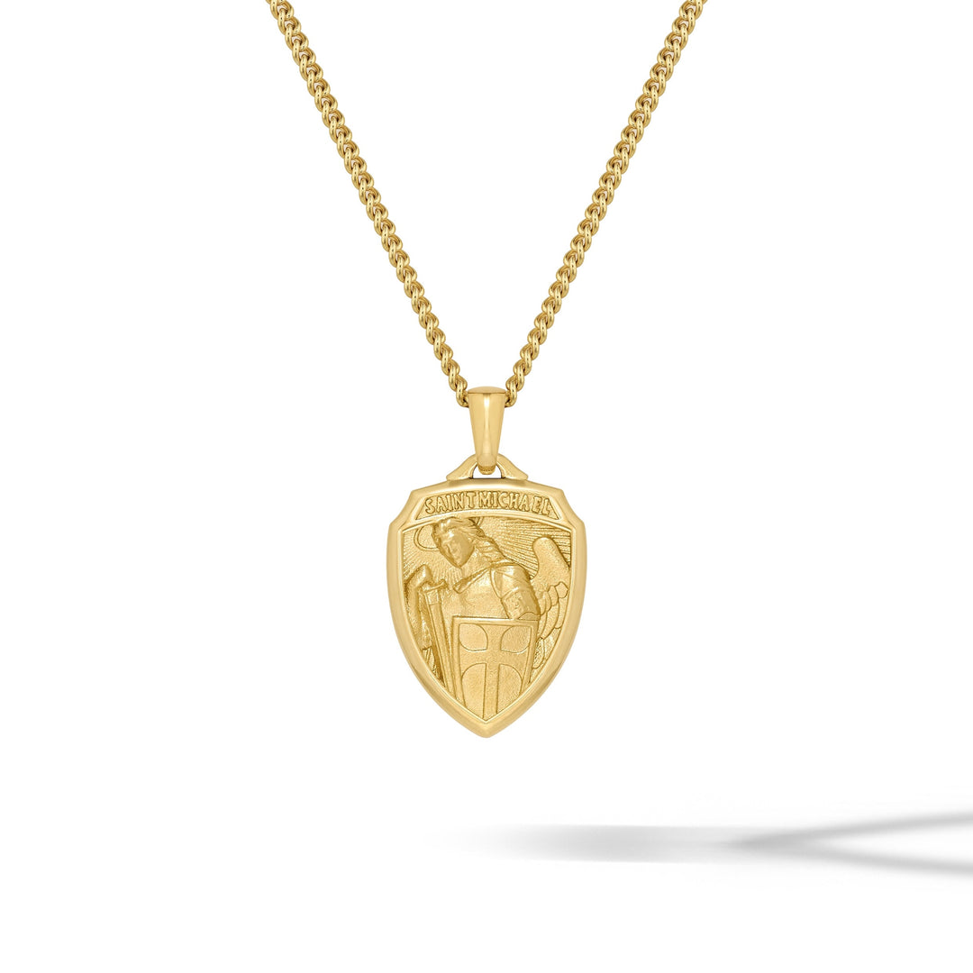 St. Michael Amulet - 14K Gold