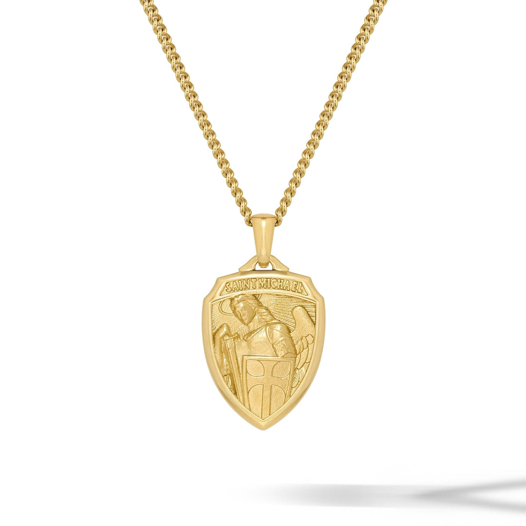 St. Michael Amulet - 14K Gold