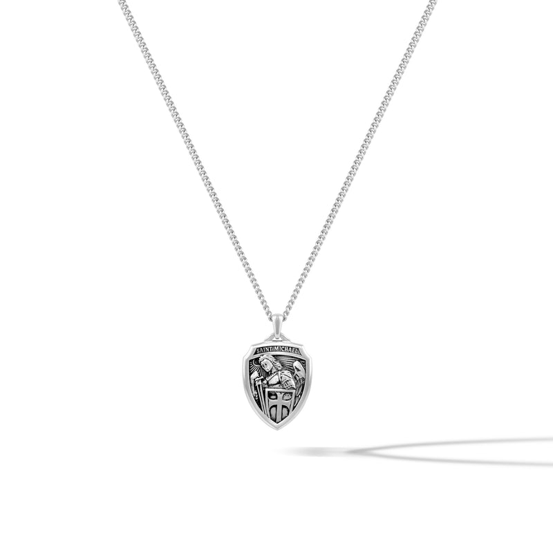 St. Michael Amulet - Sterling Silver