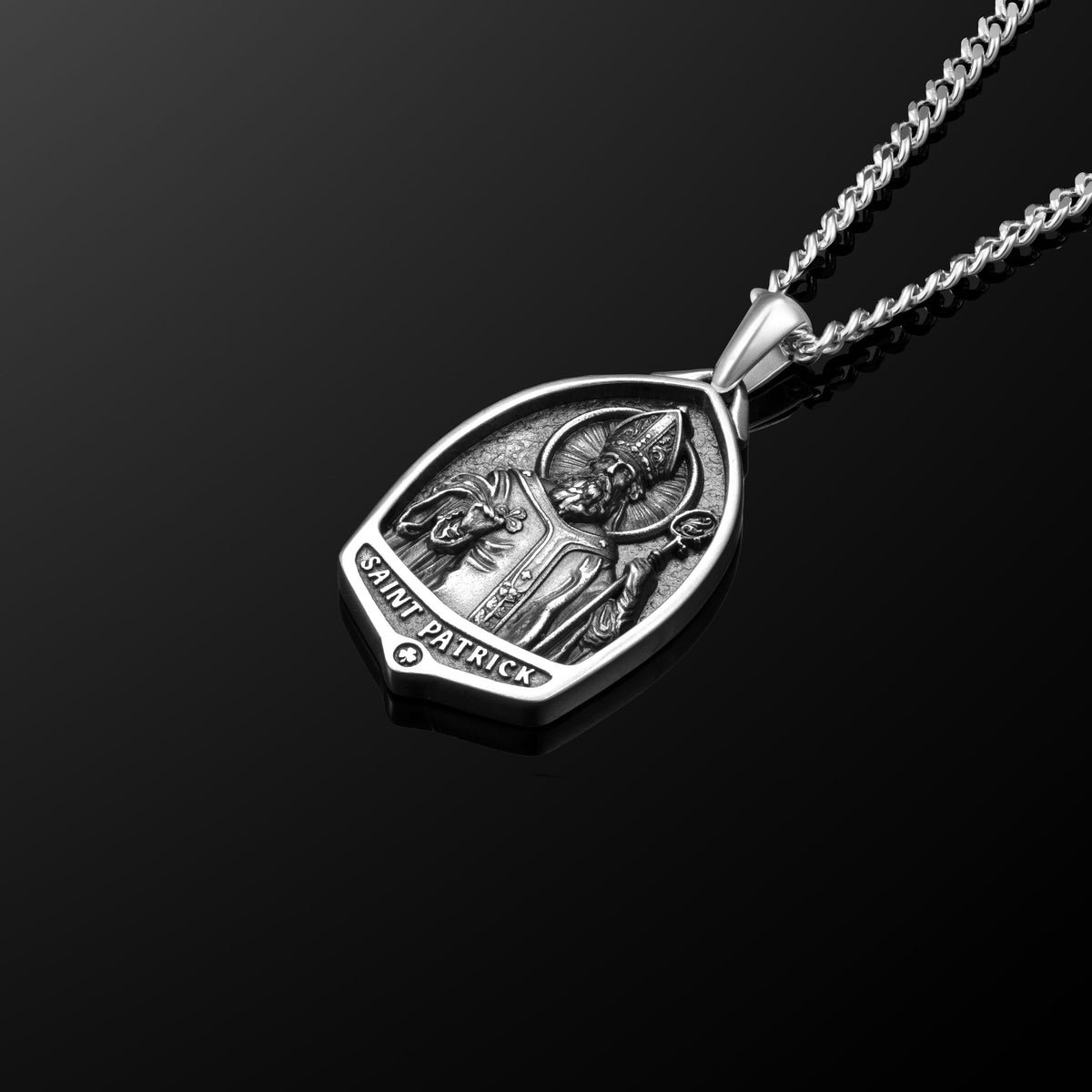 St. Patrick Pendant - Sterling Silver