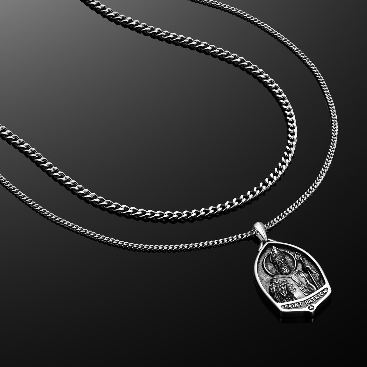 St. Patrick Pendant - Sterling Silver