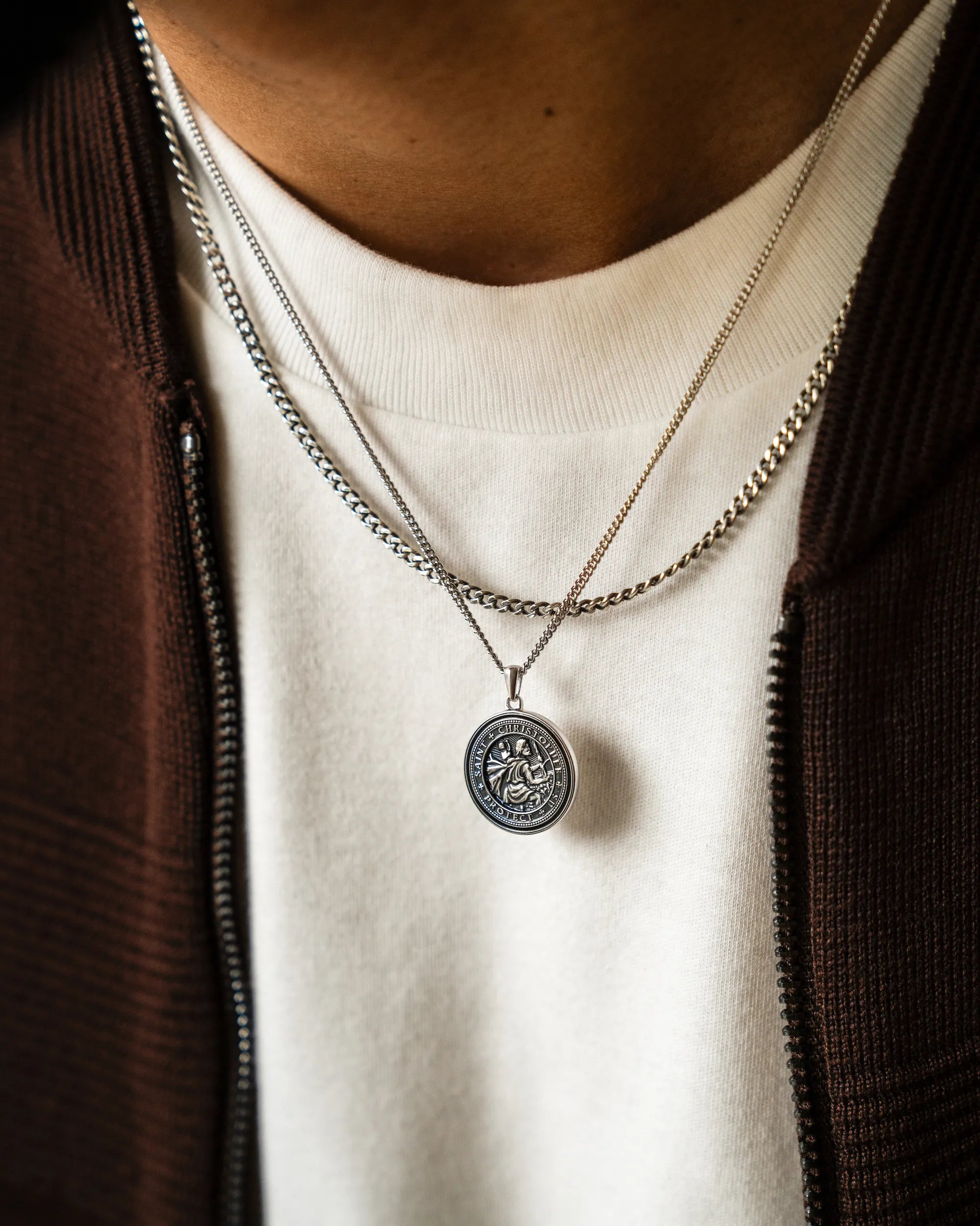 St. Christopher Pendant - Sterling Silver | Vincero | Vincero