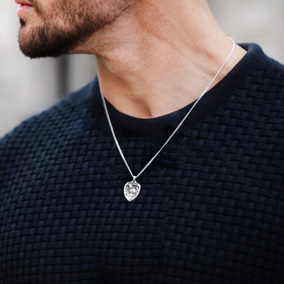 st michael pendant for men on neck