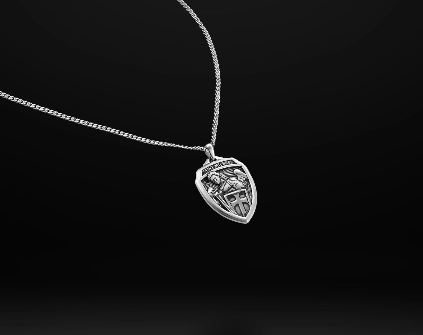 St michael pendant for men