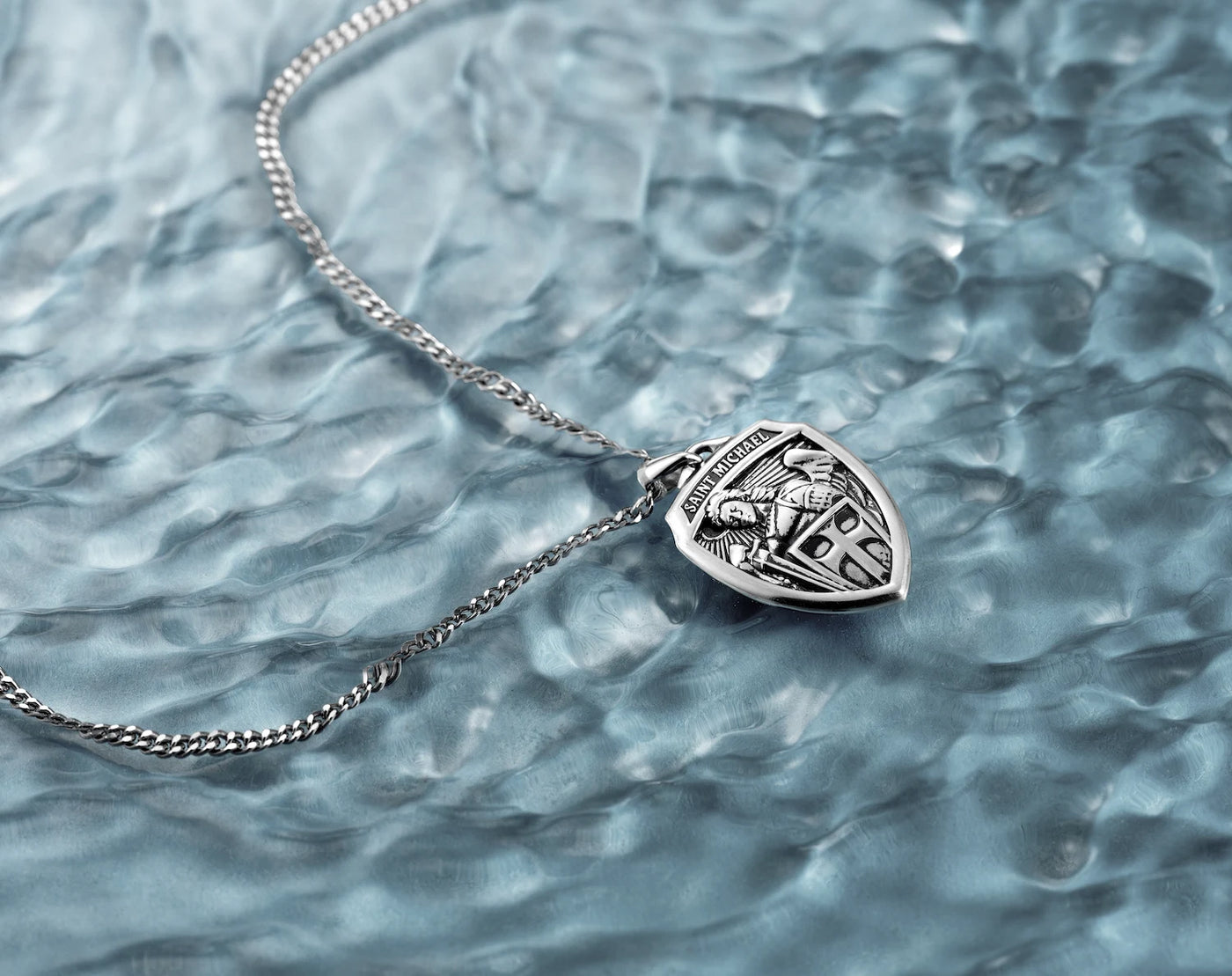 St michael pendant for men