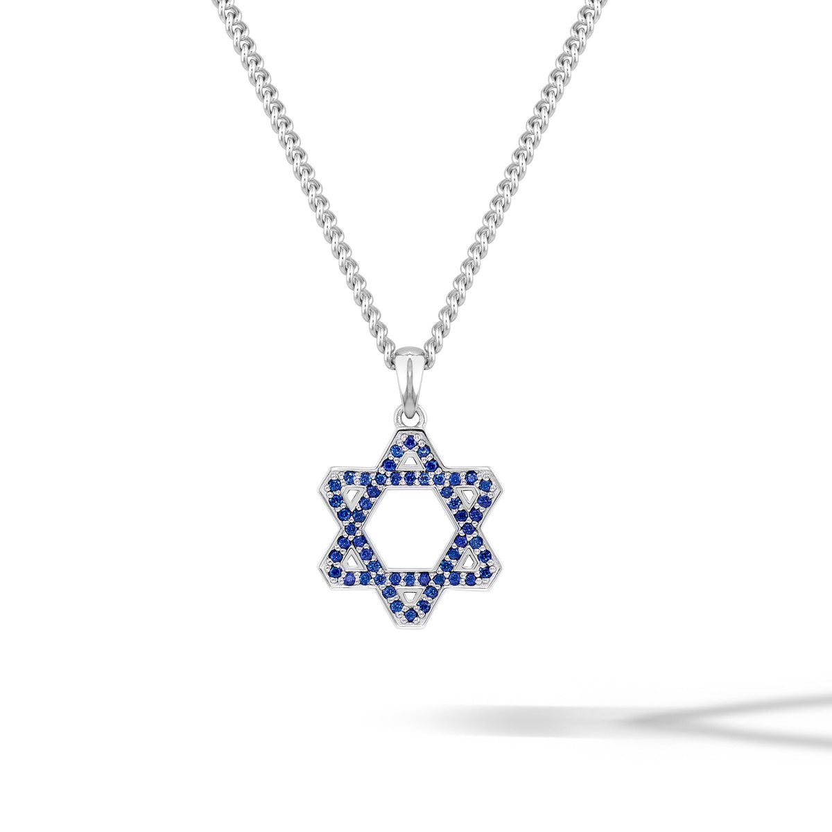 Sapphire star of david for men