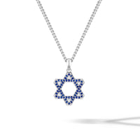 Sapphire star of david for men
