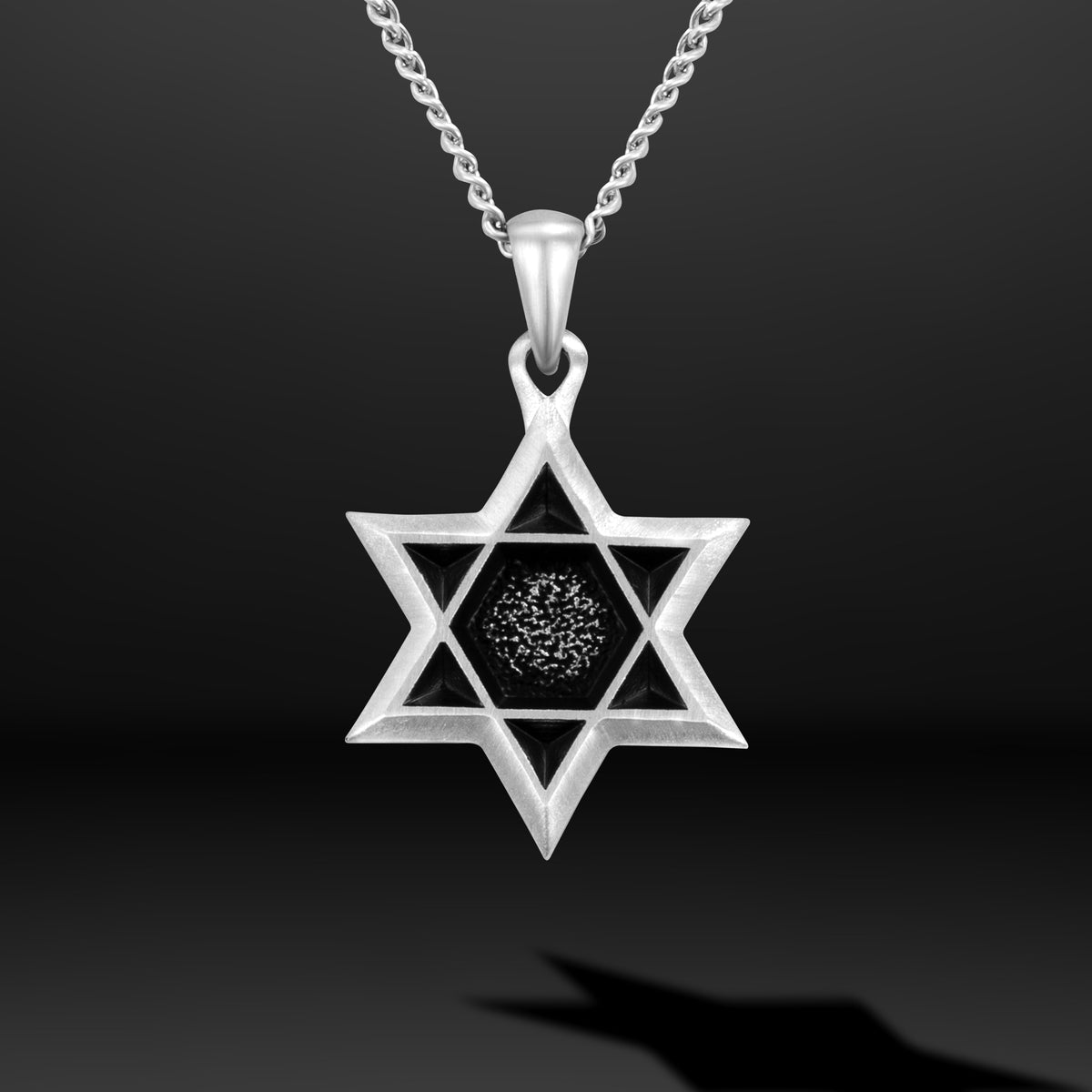Silver necklace with a Star of David pendant