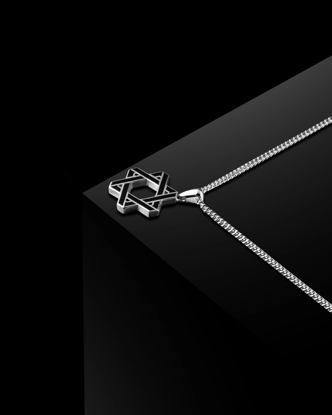 Star Of David Pendant - Black Onyxhover image