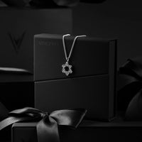 Star Of David Pendant - Black Onyx