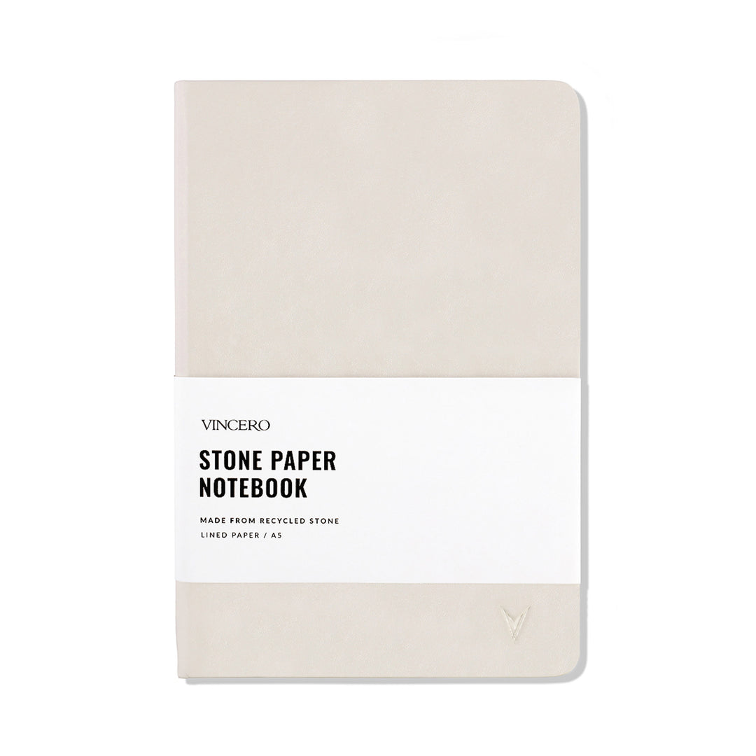 Stone Paper Notebook - Bone