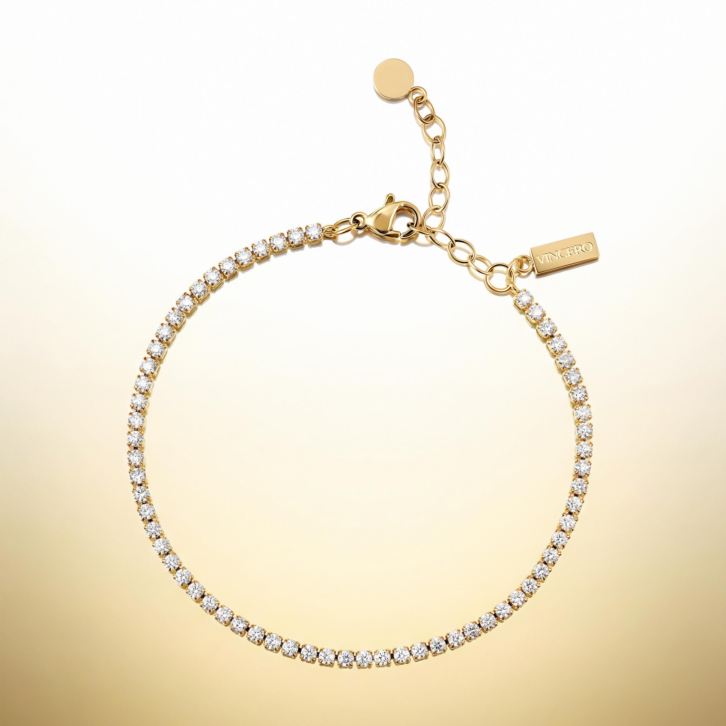 Womens Sapphire Trio Bracelet - Gold | Vincero Collective